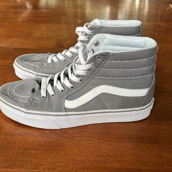 Vans Off The Wall SK 8 Gray/White High Top Women's Size 9.5 / men’s 8 - Picture 4 of 14